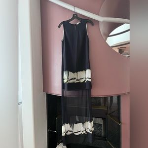 Halston Heritage Hi-lo dress